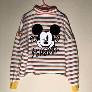 Girls Disney Zara sweater Mickey 90th celebration